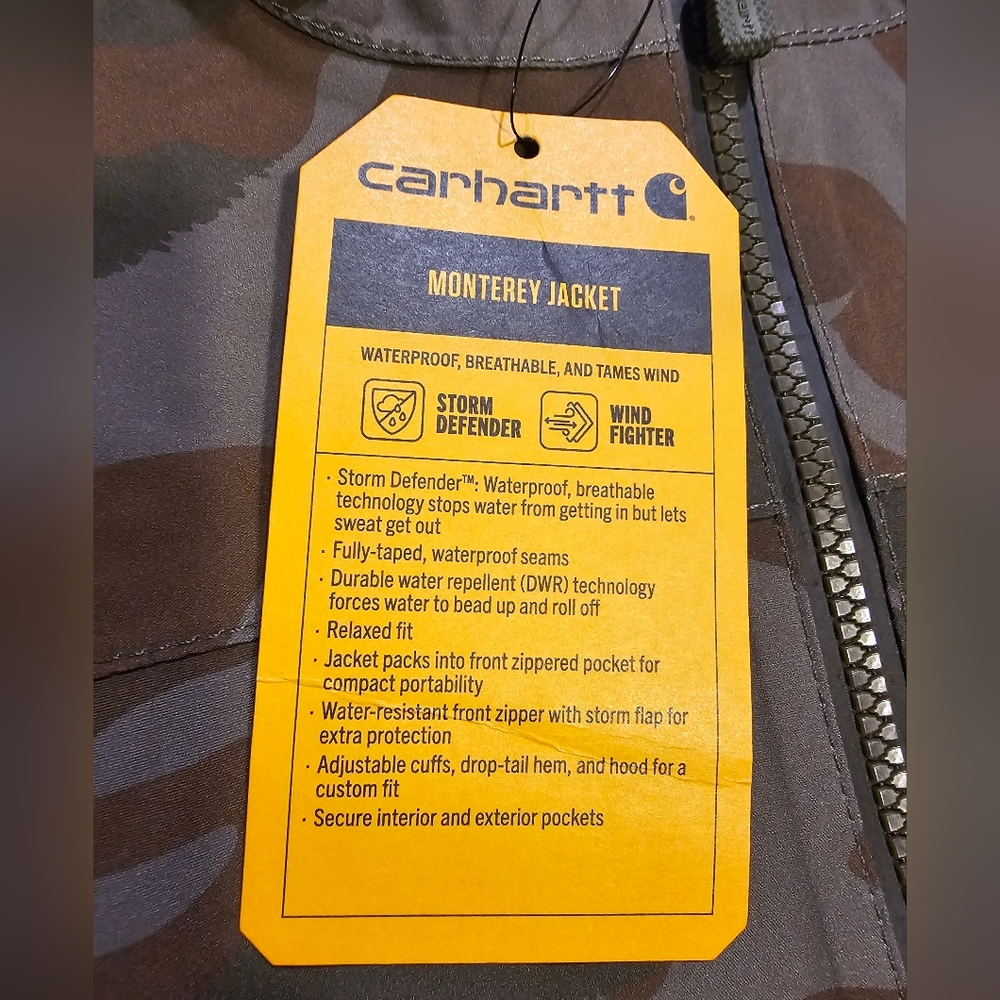 Carhartt Rain Coat- New - Picture 4 of 9